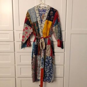 NWT sari cotton robe
